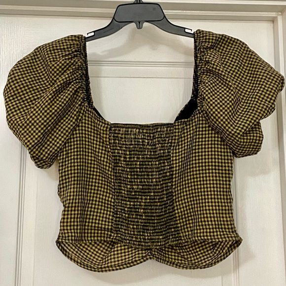 EUC Checkered Crop Top - Picture 3 of 3
